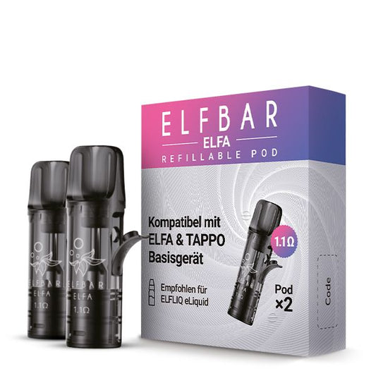 ELFBAR ELFA Refillable Pod (2x Leer-Pod) Mesh Coil 1.1 Ω