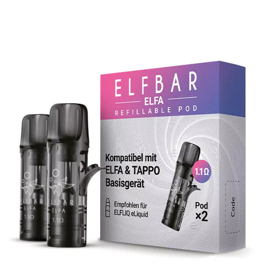 ELFBAR ELFA Refillable Pod (2x Leer-Pod) Mesh Coil 1.1 Ω