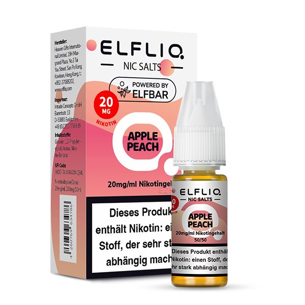Apple Peach Liquid 20 mg/ml Nikotin
