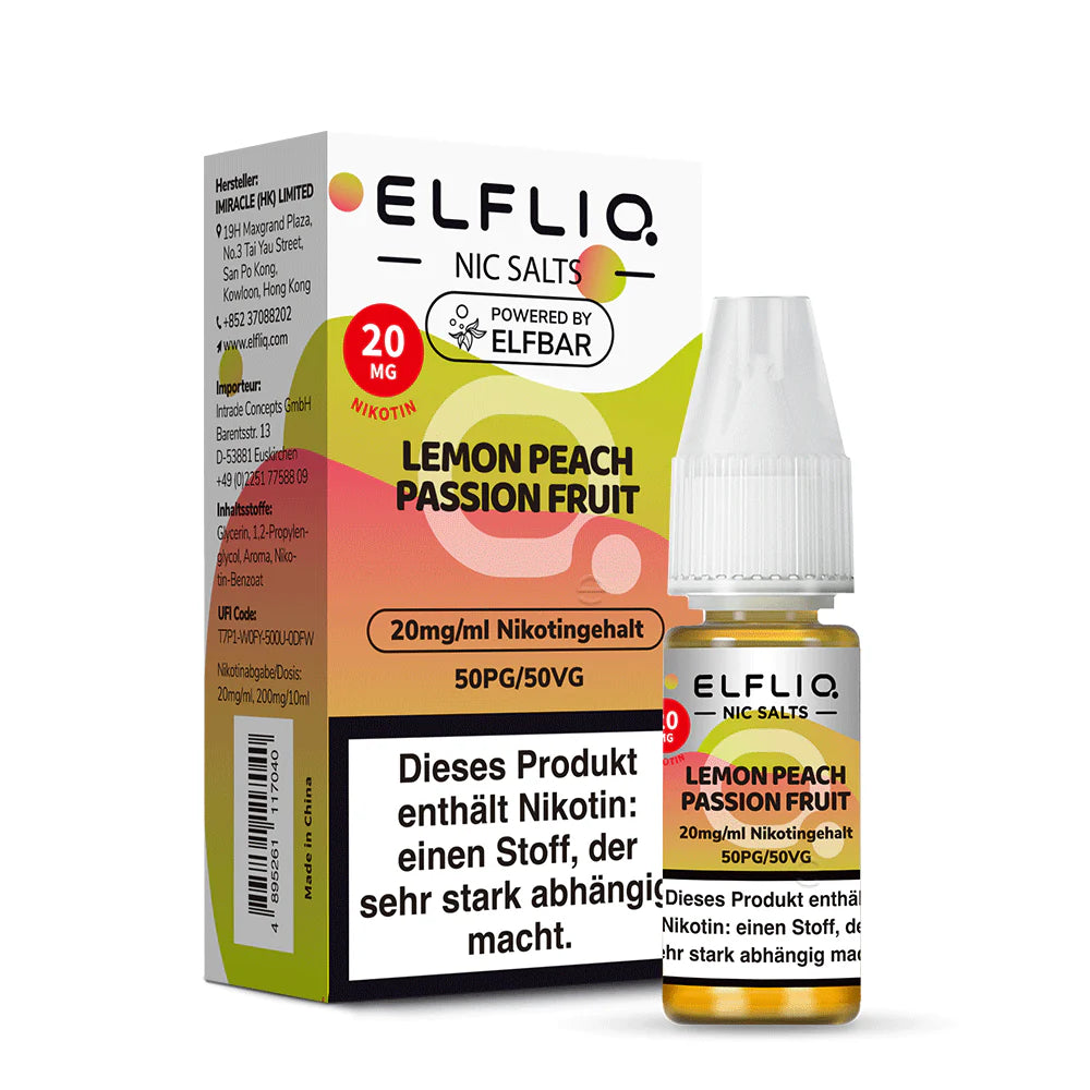 Lemon Peach Passion Fruit Liquid 20 mg/ml Nikotin