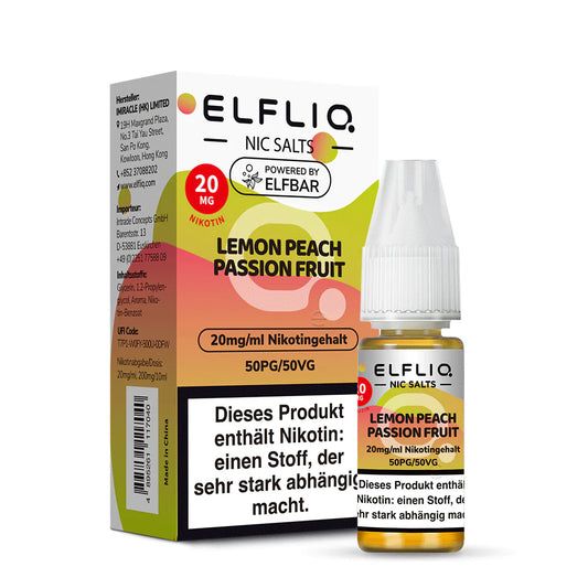 Lemon Peach Passion Fruit Liquid 20 mg/ml Nikotin