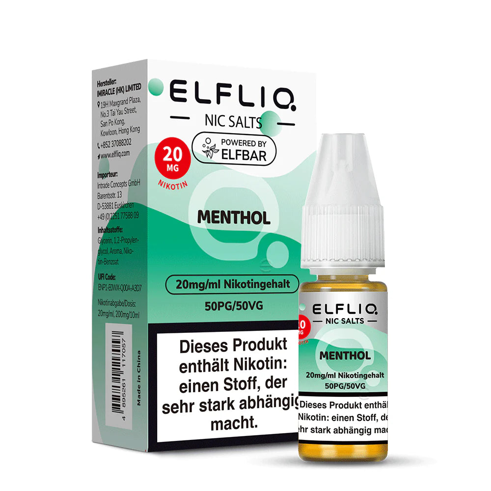Menthol Liquid 20 mg/ml Nikotin