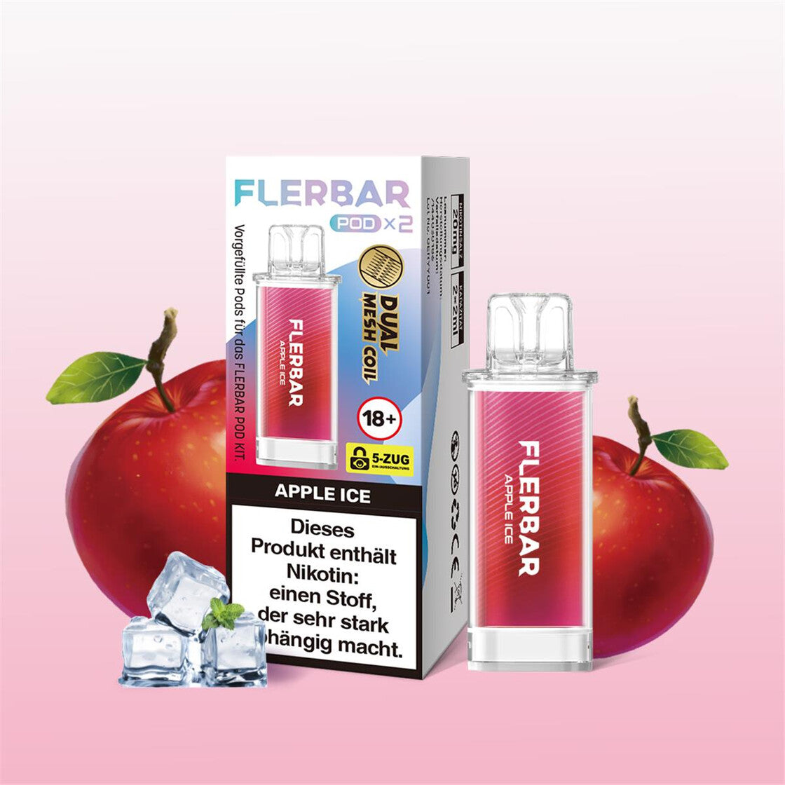 Flerbar Liquid POD 2er Pack - Apple Ice