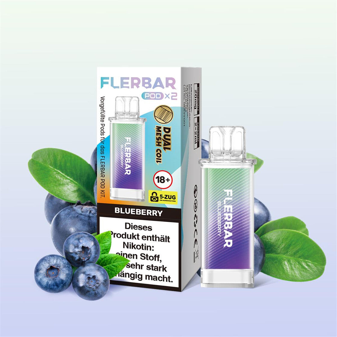 Flerbar Liquid POD 2er Pack - Blueberry