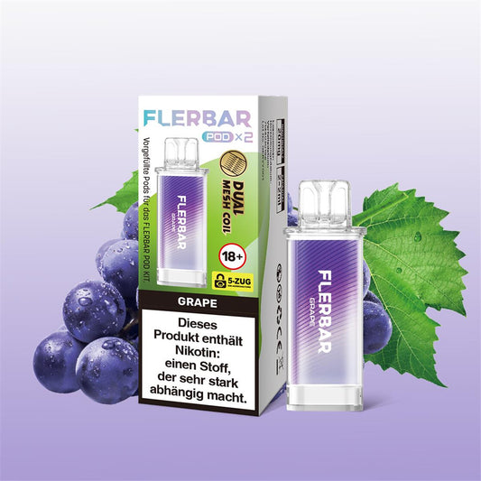Flerbar Liquid POD 2er Pack- Grape
