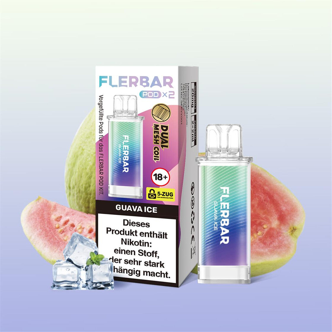 Flerbar Liquid POD 2er Pack - Guave Ice