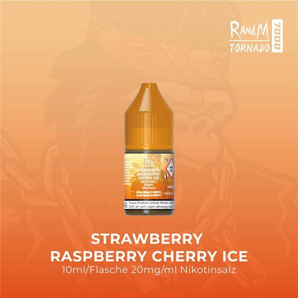 Fumot RandM Tornado 7000 Liquid Strawberry Raspberry Cherry Ice