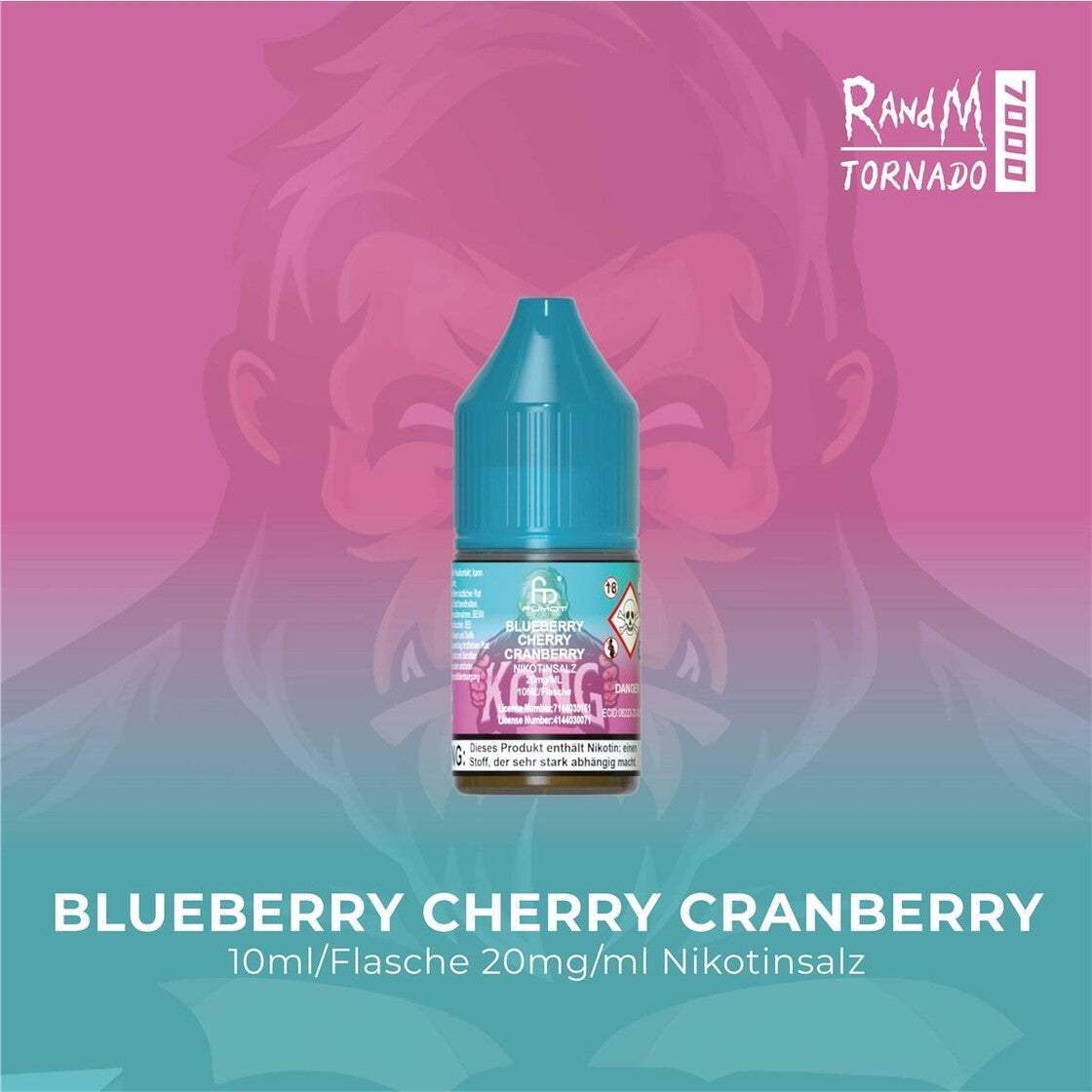 Fumot RandM Tornado 7000 Liquid Blueberry Cherry Cranberry
